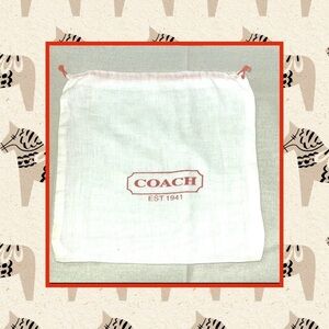 🆕 Fashion Wallet Sized Dust Bag In White & Red